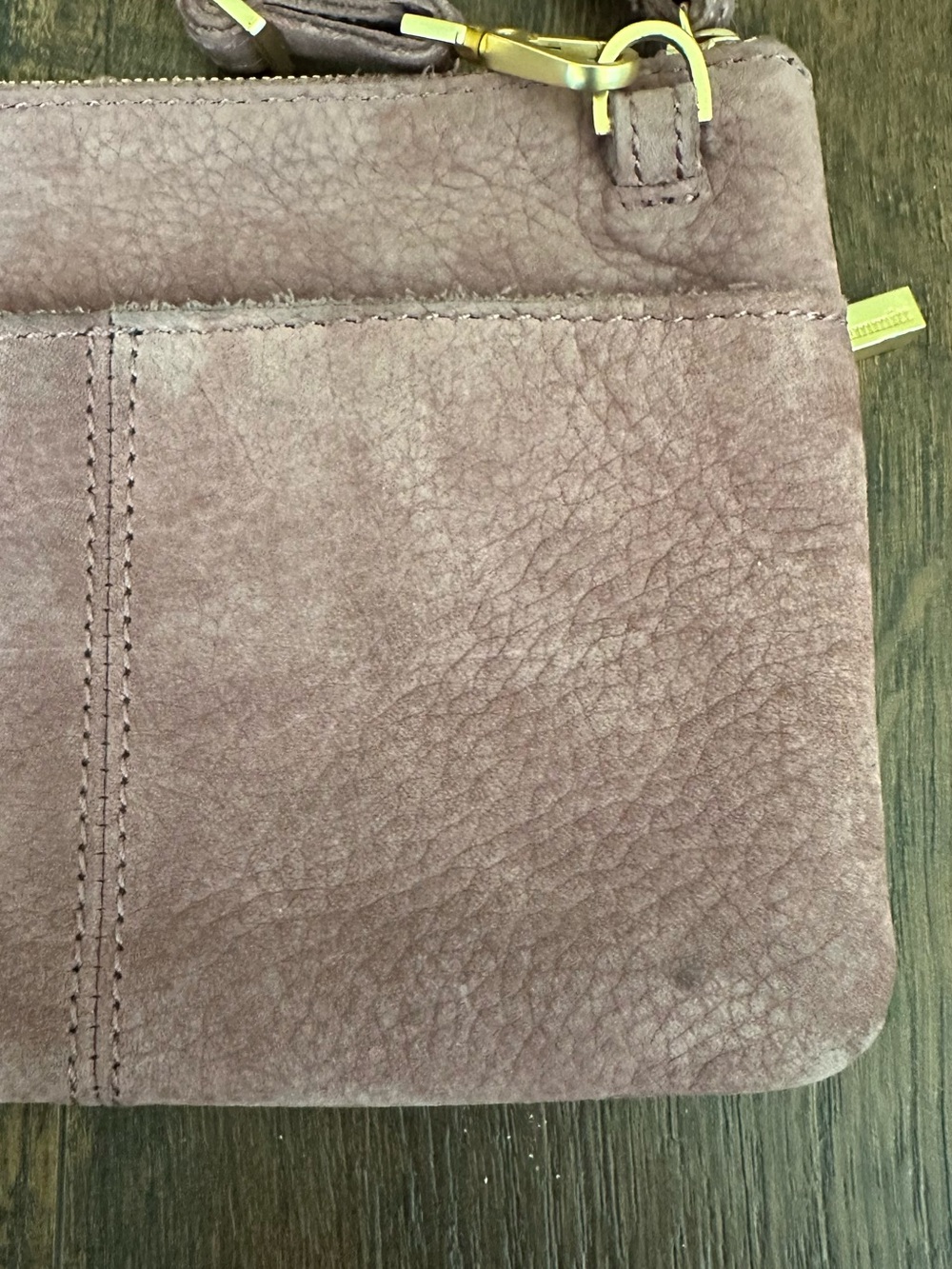 Hammitt Nash Rose Natural Leather Wristlet with Crossbody Strap - Picture 5 of 10